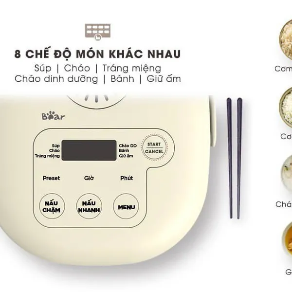 Nồi cơm điện thông minh 2L Bear B20A1