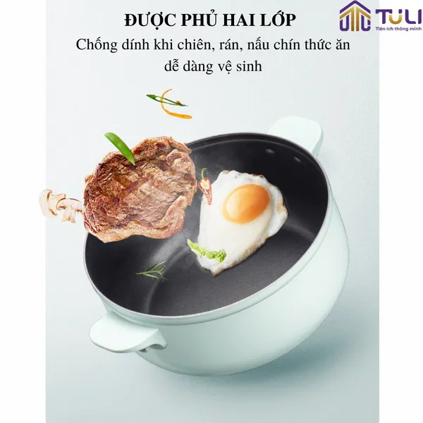 Nồi Lẩu Điện Đa Năng Bear DHG-B25B2 (Kèm chảo)