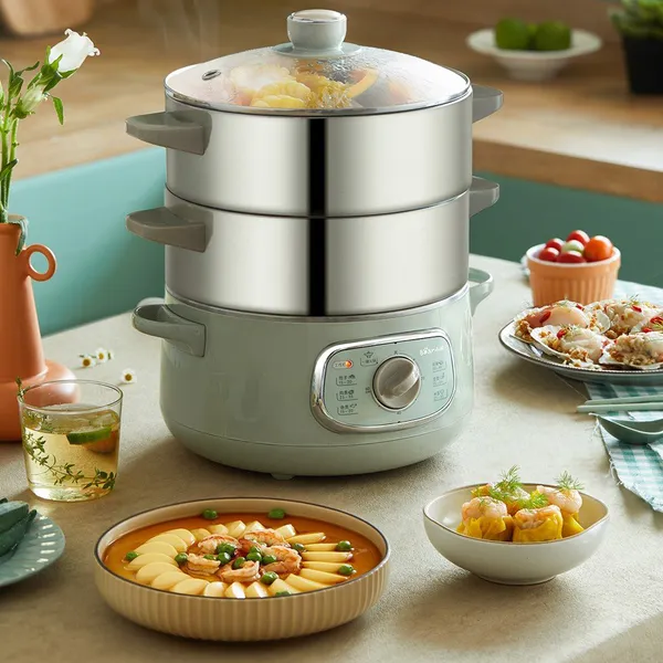 Nồi hấp và lẩu điện đa năng 10L Bear DZG-D80G5