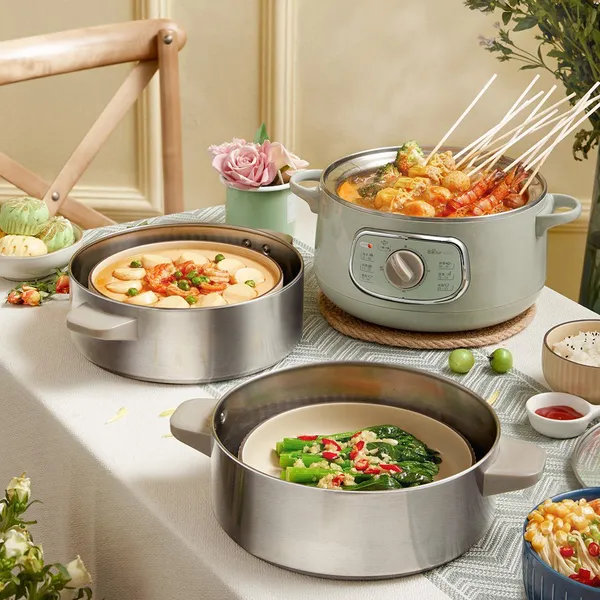 Nồi hấp và lẩu điện đa năng 10L Bear DZG-D80G5