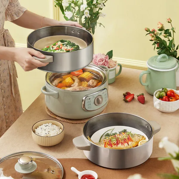 Nồi hấp và lẩu điện đa năng 10L Bear DZG-D80G5