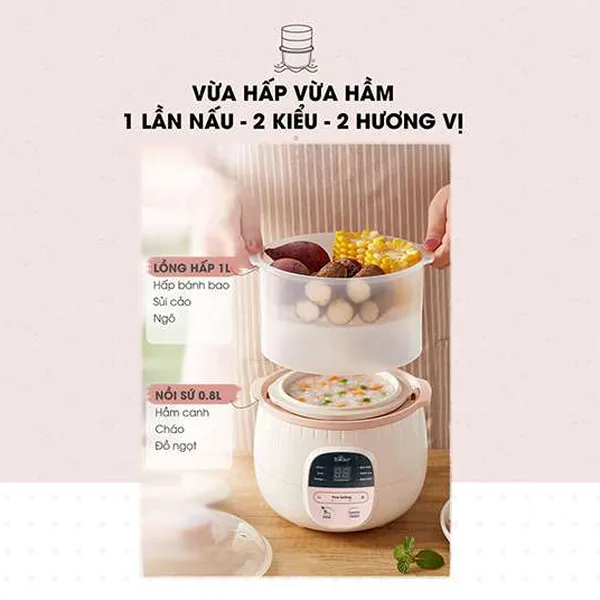 Nồi nấu chậm Bear 0.8L SUBE001