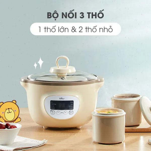 Nồi nấu chậm Bear 1.6L SUBE002