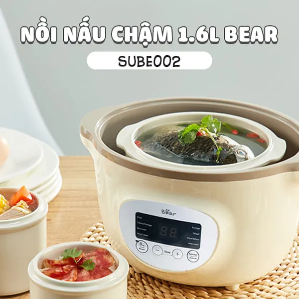 Nồi nấu chậm Bear 1.6L SUBE002