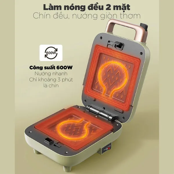 Máy Kẹp Nướng Bánh Mì Bear DBC-C06M1