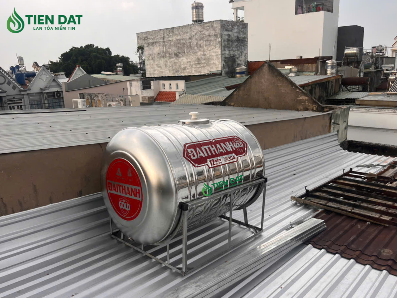 bồn inox đại thành 1000l nằm bồn inox đại thành 1000l nằm