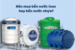 Bồn nước inox Tân Á và bồn nhựa nên mua loại nào phù hợp với miền quê?