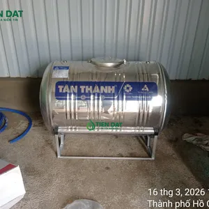 Công trình giao bồn nước inox Tân Thành 500L tại Hóc Môn - Dịch vụ giao hàng đúng hẹn, sản phẩm chính hãng 100%