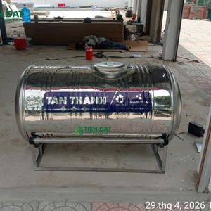 Công trình thực tế giao bồn nước inox Tân Thành 310L nằm tại Bình Tân - Phù hợp cho gia đình nhỏ, giúp dự trữ nước tiện lợi 