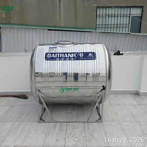 Công trình thực tế giao và hỗ trợ kéo bồn nước inox Đại Thành 1500L nằm tại Gò Vấp
