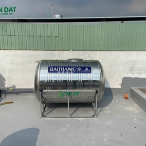 Công trình thực tế giao và kéo bồn nước inox Đại Thành 1000L tại Bình Dương