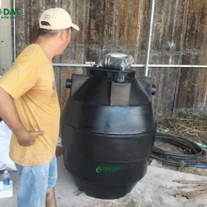 Công trình giao bồn tự hoại Đại Thành tại Bình Dương - Bồn được vận chuyển đến công trình an toàn, nguyên vẹn