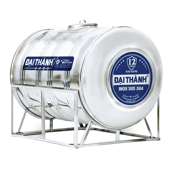 Bồn nước inox Đại Thành nằm 2500L - 1170mm