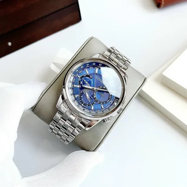 CITIZEN WORLD TIME MEN'S WATCH DIAL BLUE & RAY BU2021-51L