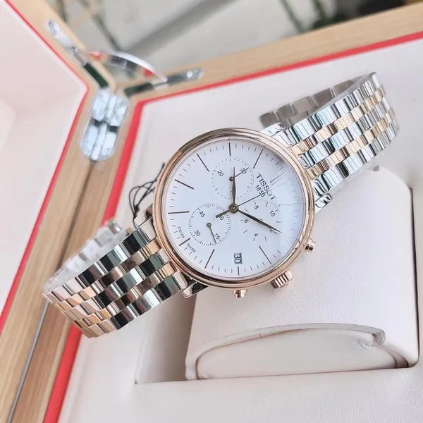ĐỒNG HỒ NAM TISSOT CARSON PREMIUM CHRONOGRAPH T122.417.22.011.00