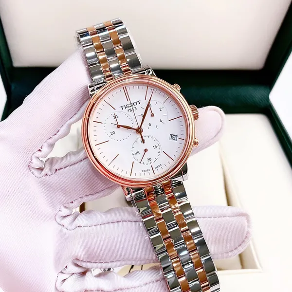 ĐỒNG HỒ NAM TISSOT CARSON PREMIUM CHRONOGRAPH T122.417.22.011.00