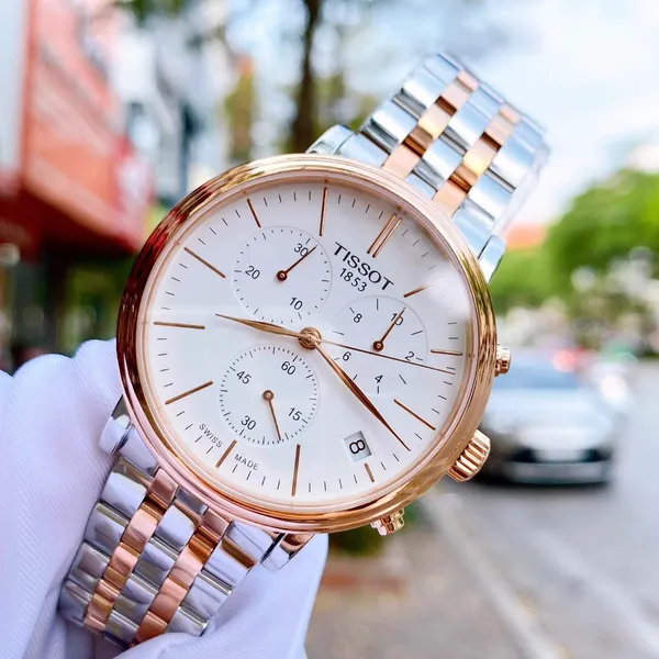ĐỒNG HỒ NAM TISSOT CARSON PREMIUM CHRONOGRAPH T122.417.22.011.00