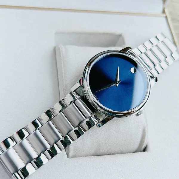 MOVADO CLASSIC MUSEUM QUARTZ NAVY 39MM