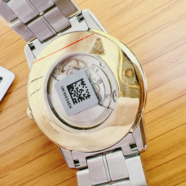 Cặp đôi Tissot Luxury Powermatic 80 Demi Gold T086.407.22.261.00 (T0864072226100)