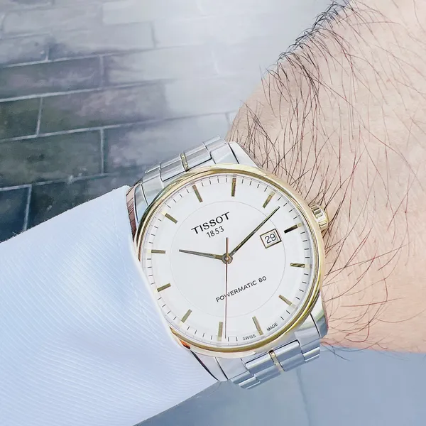 Cặp đôi Tissot Luxury Powermatic 80 Demi Gold T086.407.22.261.00 (T0864072226100)