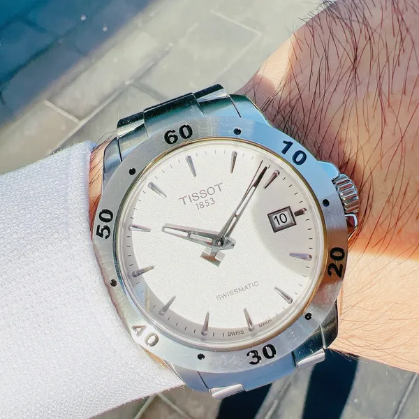 TISSOT V8 AUTOMATIC SILVER DIAL T106.407.11.031.01