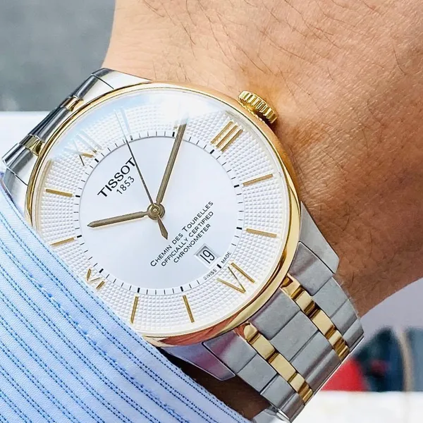 TISSOT CHEMIN DES TOURELLES CHRONOMETER DEMI GOLD - T0994082203800