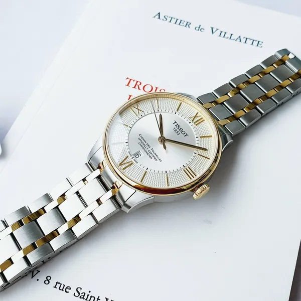 TISSOT CHEMIN DES TOURELLES CHRONOMETER DEMI GOLD - T0994082203800