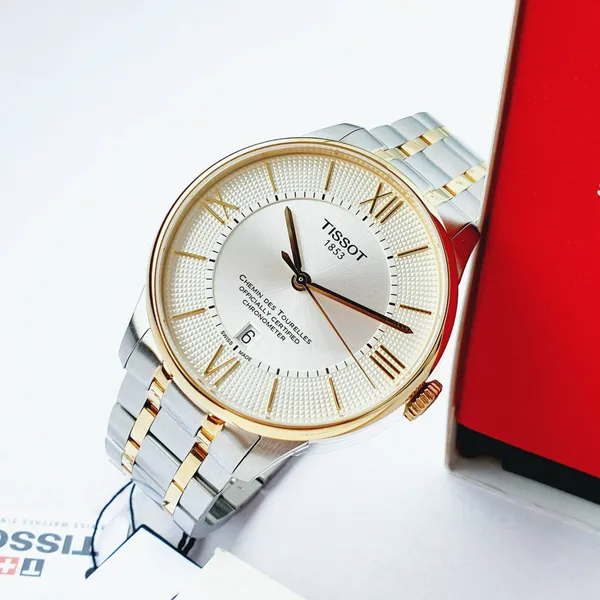 TISSOT CHEMIN DES TOURELLES CHRONOMETER DEMI GOLD - T0994082203800