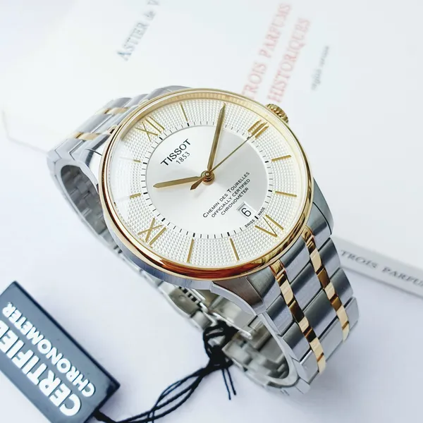 TISSOT CHEMIN DES TOURELLES CHRONOMETER DEMI GOLD - T0994082203800