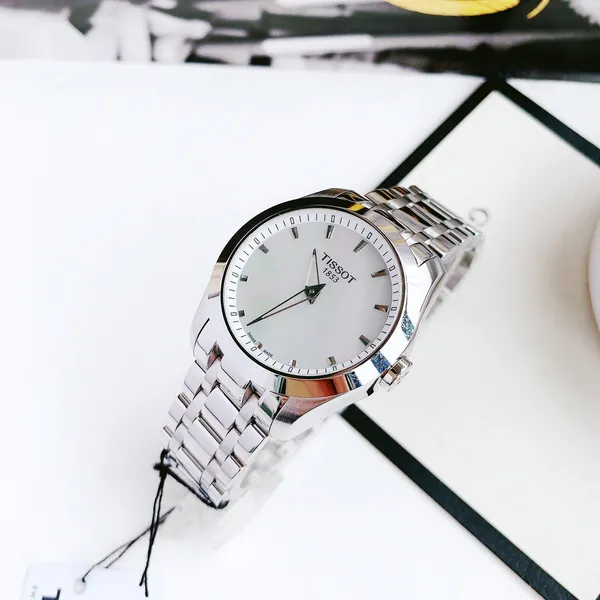TISSOT COUTURIER MOP DIAL STAINLESS STEEL LADIES WATCH T035.246.11.111.00
