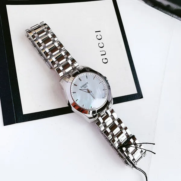 TISSOT COUTURIER MOP DIAL STAINLESS STEEL LADIES WATCH T035.246.11.111.00
