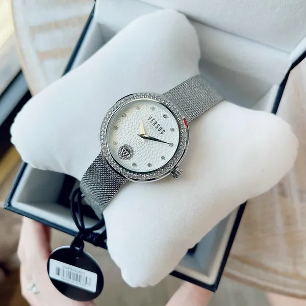 VERSUS VSPEN2821 BY VERSACE LEA SILVER TONE LADIES