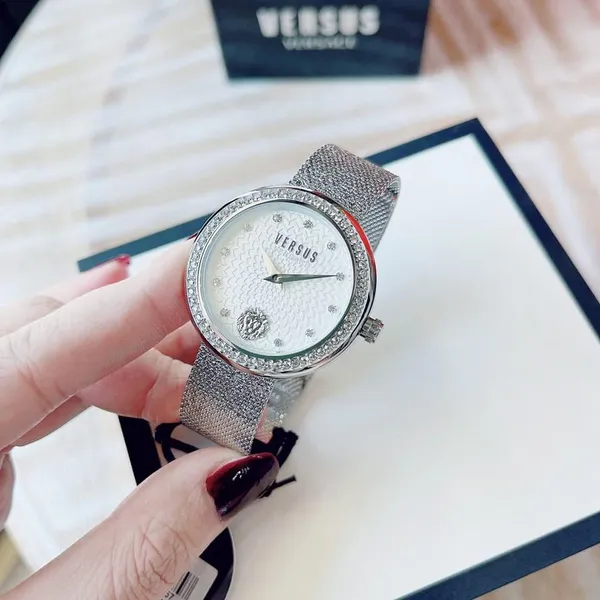 VERSUS VSPEN2821 BY VERSACE LEA SILVER TONE LADIES