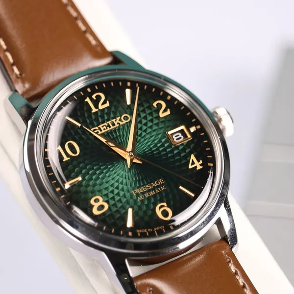 SEIKO PRESAGE Cocktail Bar Mojito Guilloche Style Pattern Dial: SARY167 _ SRPE45J1