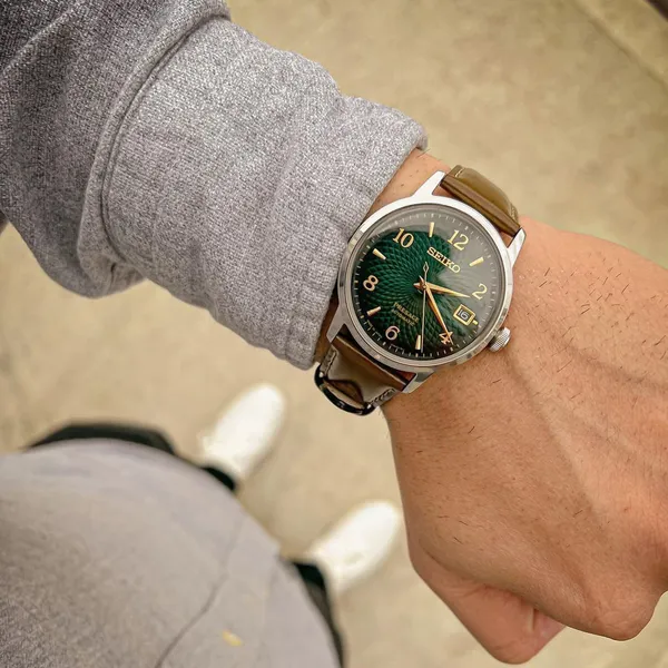 SEIKO PRESAGE Cocktail Bar Mojito Guilloche Style Pattern Dial: SARY167 _ SRPE45J1