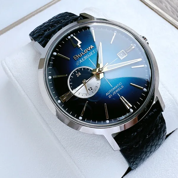 BULOVA Automatic Blue 96B374 - Mẫu kính cong đỉnh cao