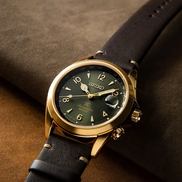 SEIKO PROSPEX ALPINIST SPB210J1 GREEN GOLD