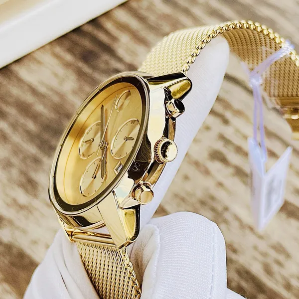 ĐỒNG HỒ NAM MOVADO 3600372 BOLD CHRONOGRAPH GOLD TONE