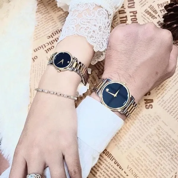 Movado Museum Classic Two-tone 2100016 - 2100018, đồng hồ cặp đôi