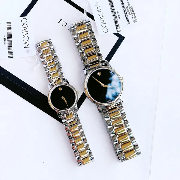Movado Museum Classic Two-tone 2100016 - 2100018, đồng hồ cặp đôi