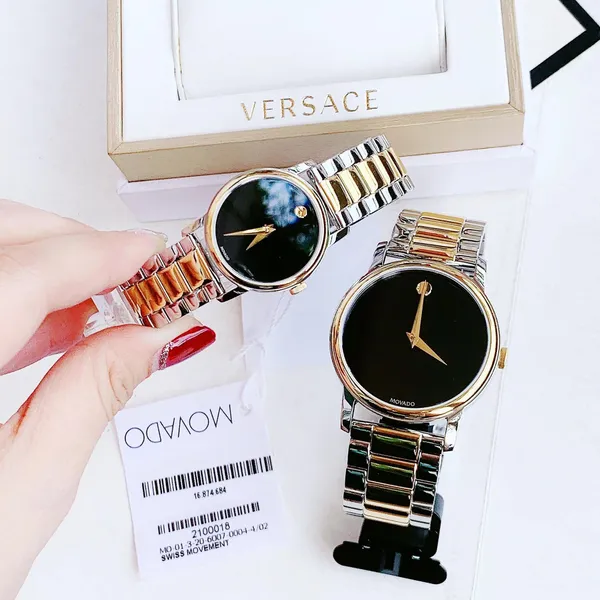 Movado Museum Classic Two-tone 2100016 - 2100018, đồng hồ cặp đôi