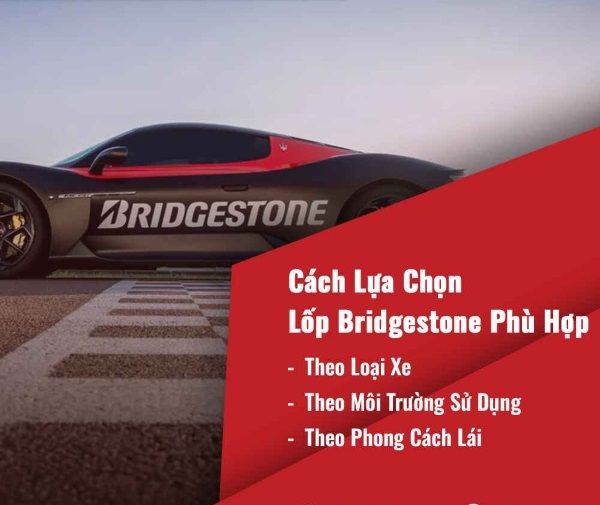 đơn vị cung cấp lốp xe ô tô Bridgestone tại Bình Dương - TPHCM