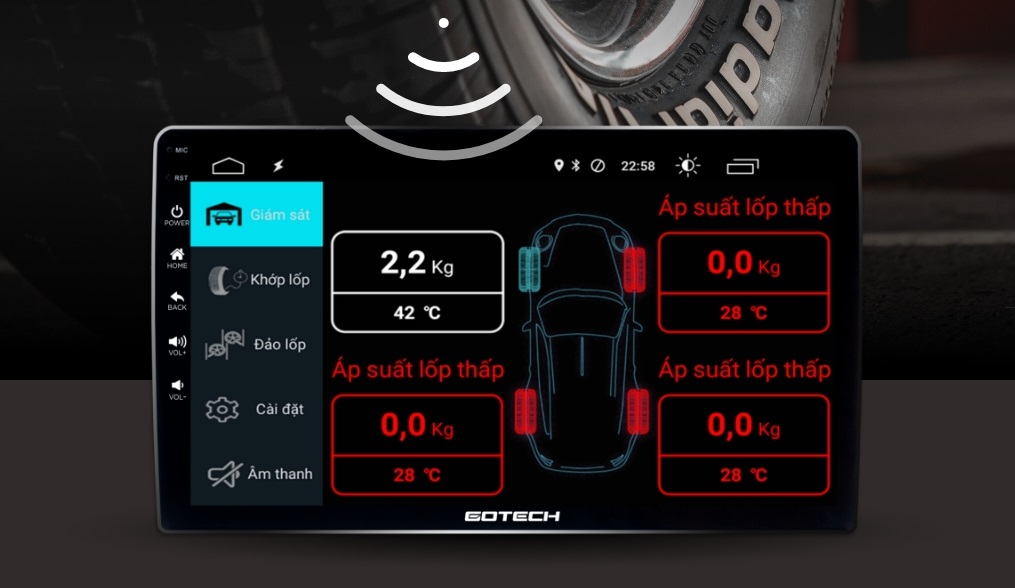 Lỗi cảm biến cảnh báo áp suất lốp