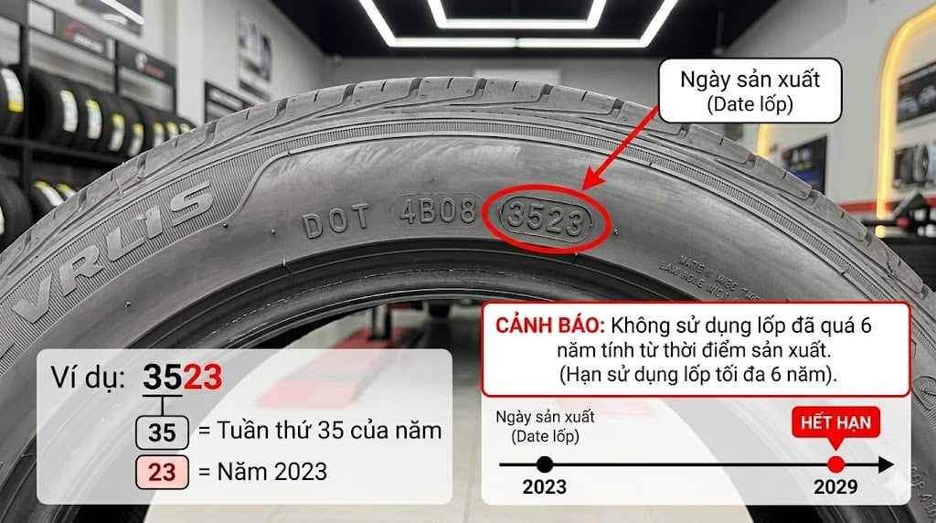 có nên sử dụng lốp tồn kho hay không