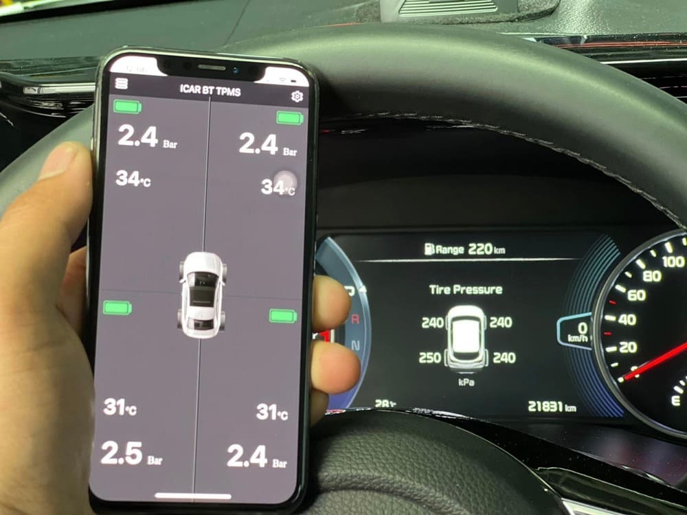 Lỗi cảm biến cảnh báo áp suất lốp