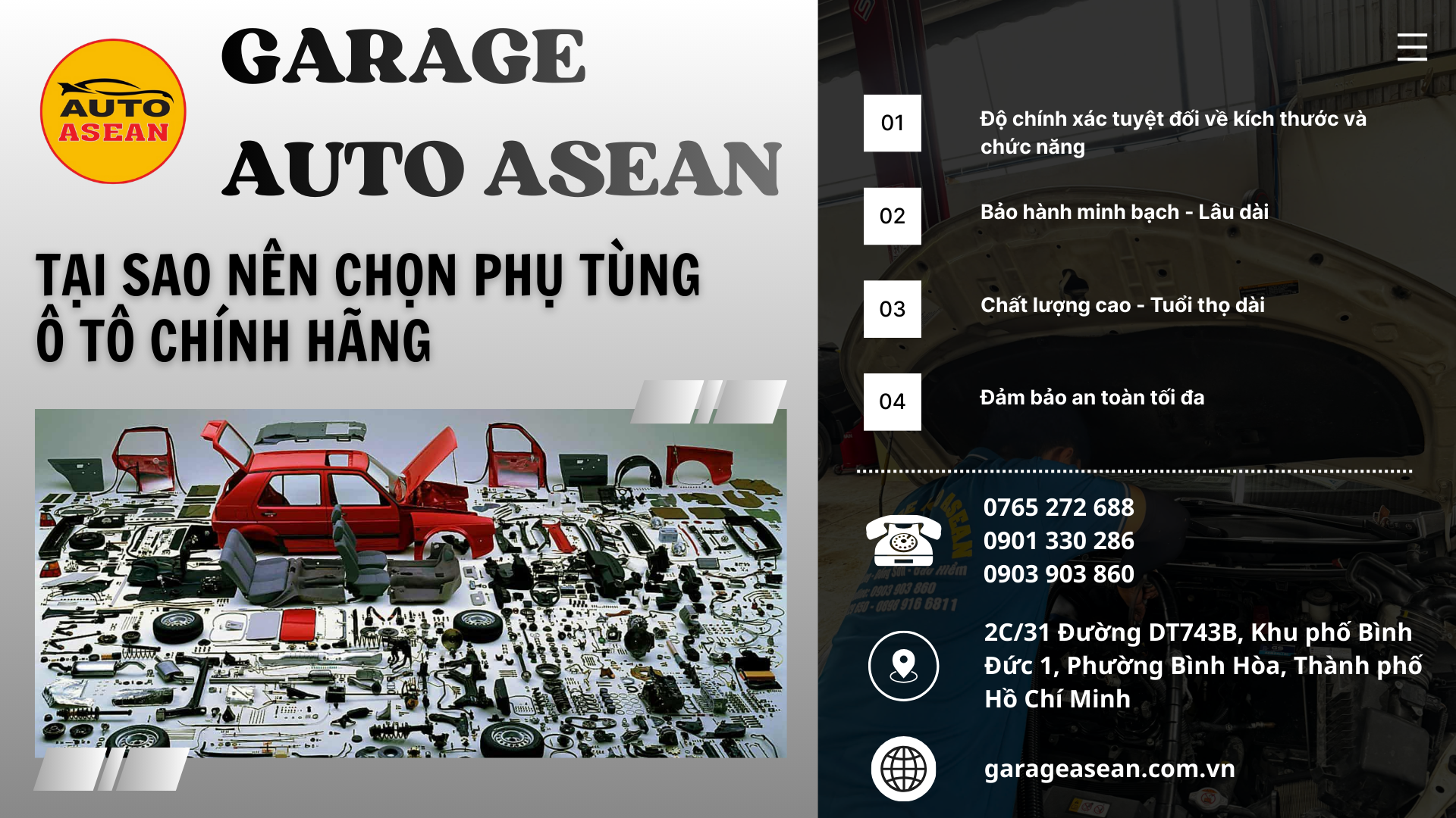 Top garage uy tín tại Bình Dương