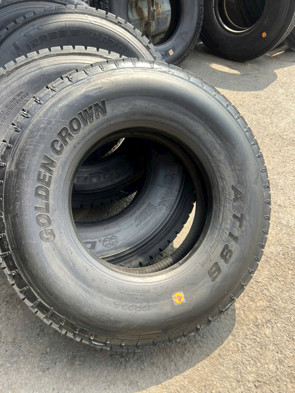 lốp dán xe tải - container