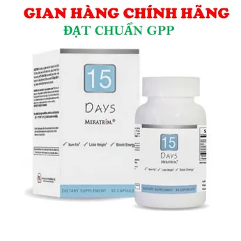 15 DAYS MERATRIM – VIÊN UỐNG GIẢM CÂN AN TOÀN – HIỆU QUẢ – NHẬP KHẨU MỸ CHÍNH HÃNG