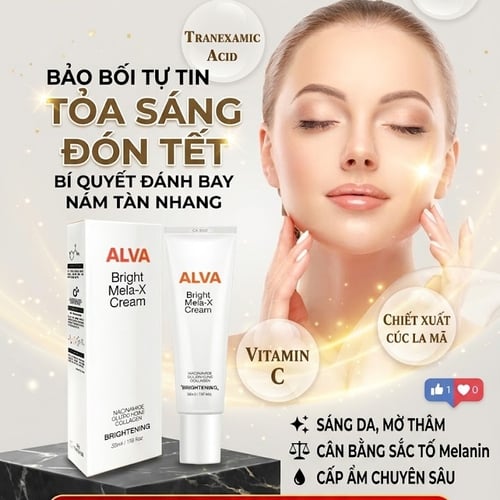 Kem Trắng da Alva Bright Mela-X Cream Hàn Quốc