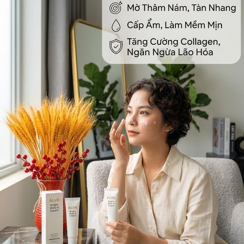 Kem Trắng da Alva Bright Mela-X Cream Hàn Quốc